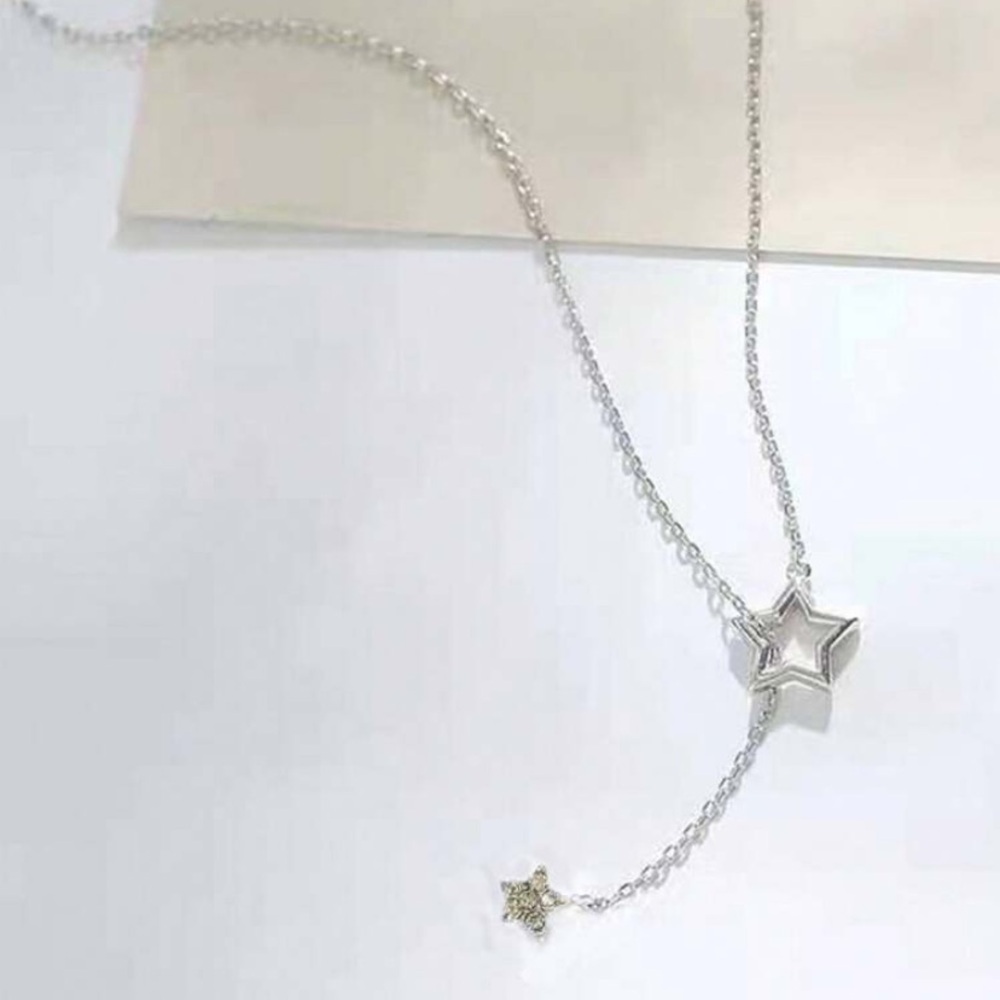 Silver Star Lariat Necklace - Picture 2 of 2